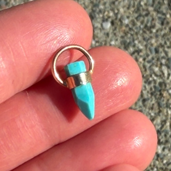 Turquoise lantern pendant - Picture 2 of 3